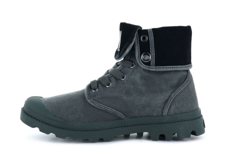 Palladium Baggy Čizme Muške Tamno Sive Crne | FvKQUwVV