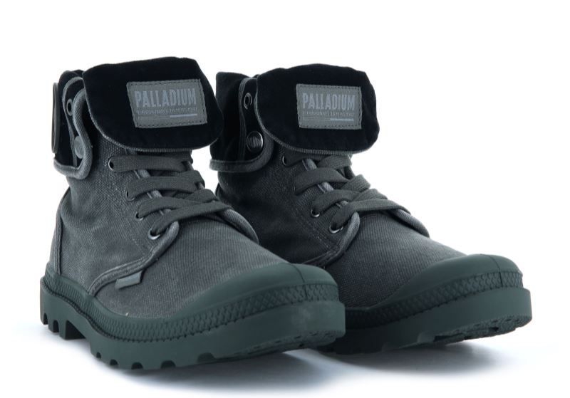 Palladium Baggy Čizme Muške Tamno Sive Crne | FvKQUwVV