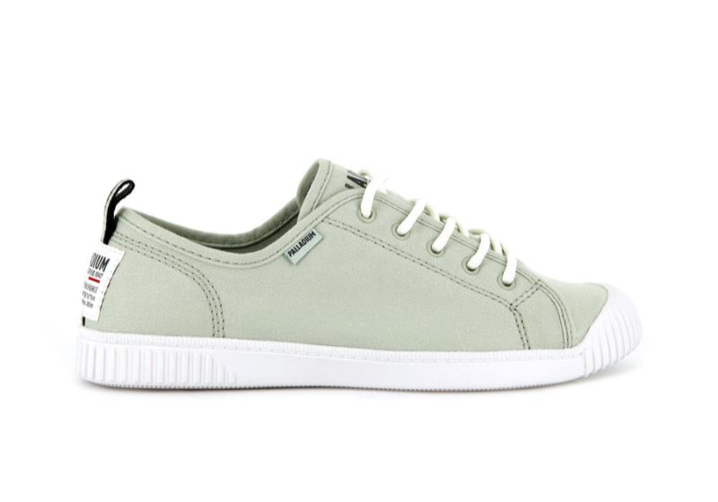 Palladium Niske Easy Lace Canvas Patike Ženske Smeđe | vWscoAVZ