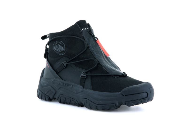 Palladium Off-grid Hi Zip Waterproof + Vodootporne Čizme Muške Crne Crne | CkW9jnYG