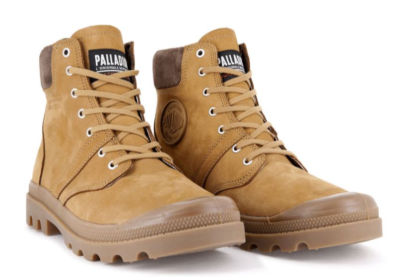 Palladium Pallabrousse Cuff Waterproof + Vodootporne Čizme Muške Smeđe | ID8g9DF0