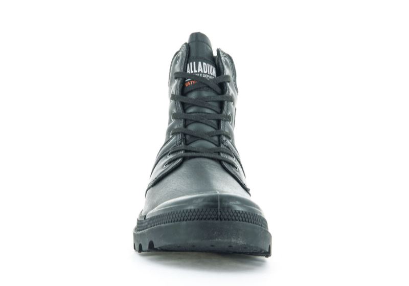 Palladium Pallabrousse Cuff Waterproof + Vodootporne Čizme Muške Crne Crne | WBtJrR8k