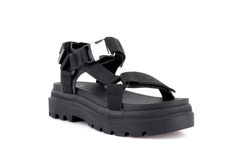 Palladium Pallacruise Strap Sandale Ženske Crne Crne | 6QJTXoz9