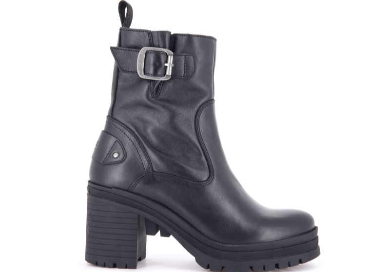 Palladium Pallamona 01 Nap Leather Boots Ženske Crne Crne | EhrV7N4R