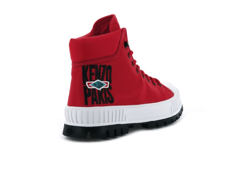 Palladium Pallashock Hi By Kenzo Čizme S Ortopedskom Petom Muške Crvene | sqpOdxui