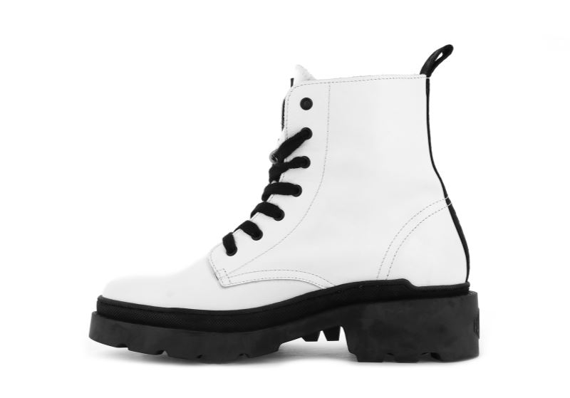 Palladium Pallatecno 03 Nap Leather Boots Ženske Bijele | XWXikC6g