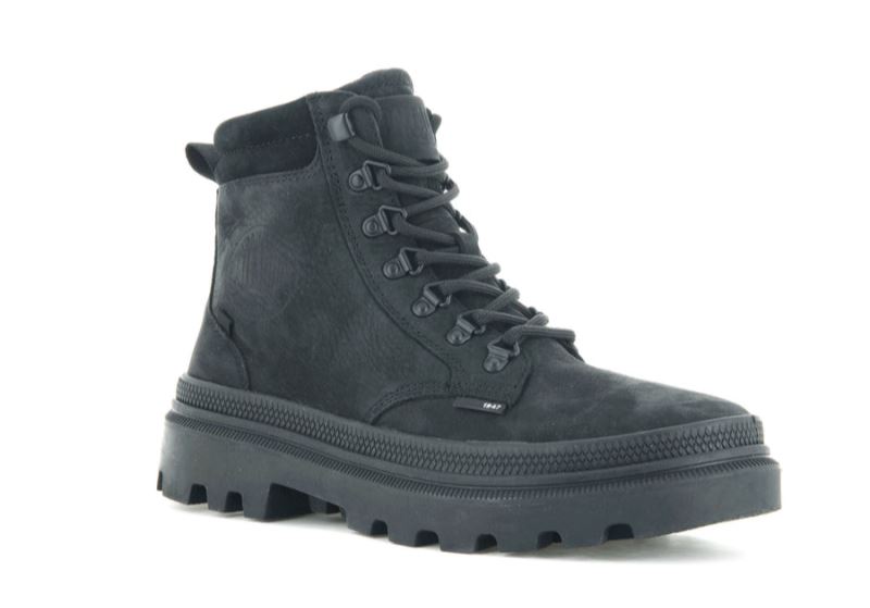 Palladium Pallatrooper Hiker Nubuk Planinarske Cipele Ženske Crne Crne | yjj6M9aN