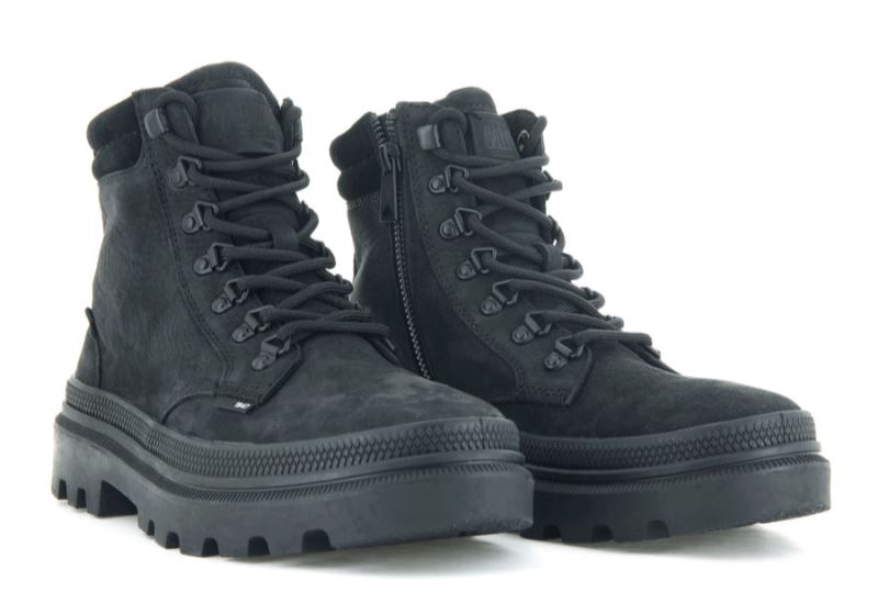 Palladium Pallatrooper Hiker Nubuk Planinarske Cipele Ženske Crne Crne | yjj6M9aN