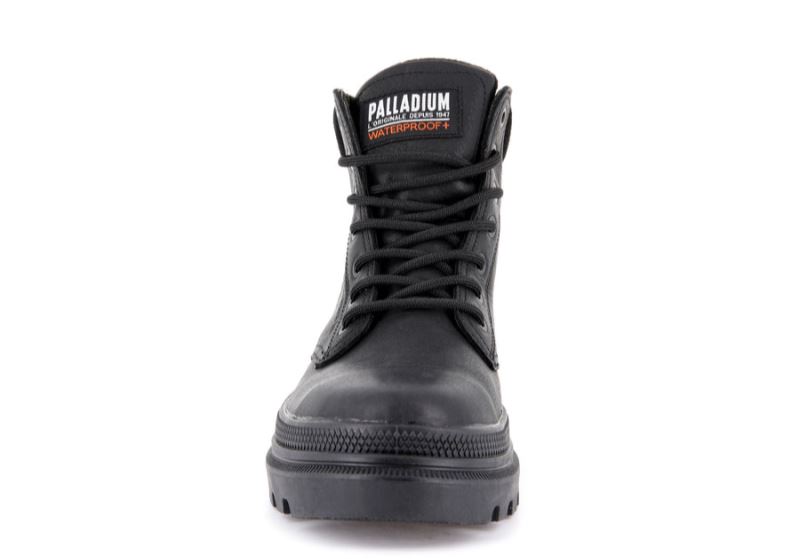 Palladium Pallatrooper Sc Wp+ Leather Boots Ženske Crne | 73hBTzzq