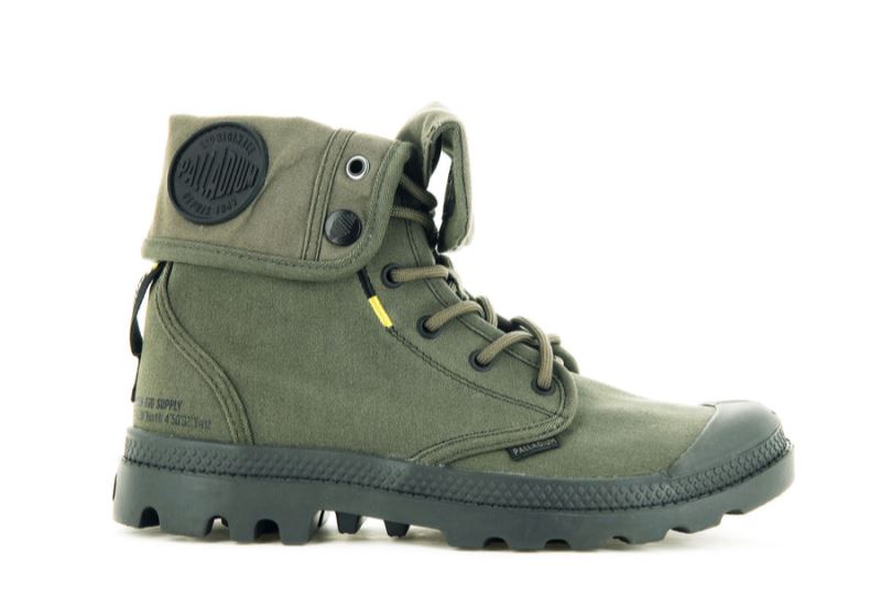 Palladium Pampa Baggy Supply Visoke Čizme Ženske Tamno Maslinasto Zelene | GKpRpXW4