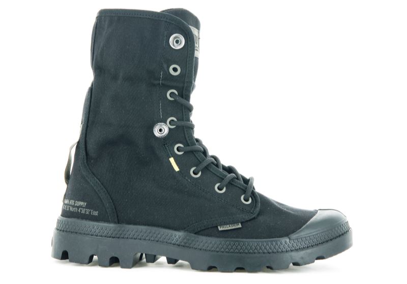 Palladium Pampa Baggy Supply Visoke Čizme Muške Crne | l1bm45l3