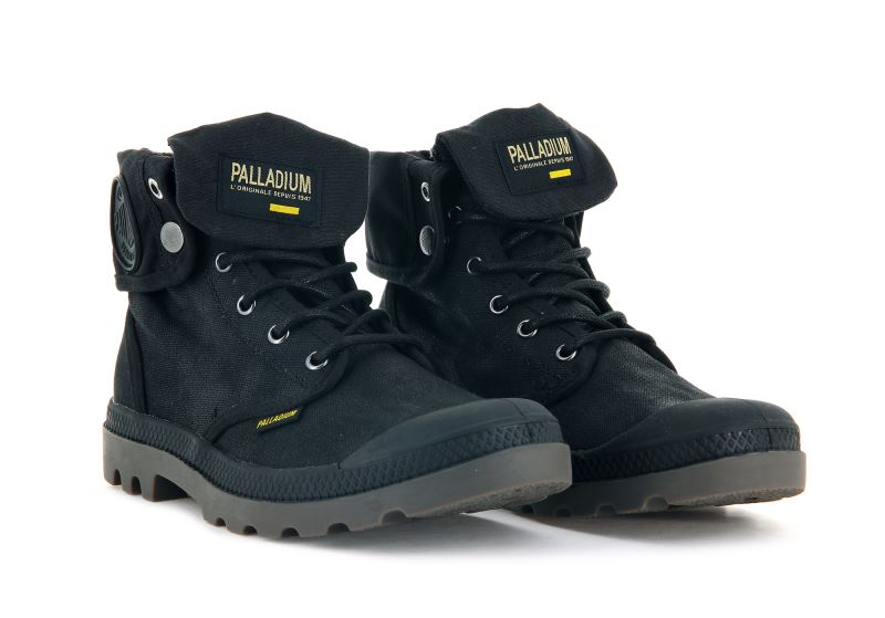 Palladium Pampa Baggy Wax Visoke Čizme Muške Crne | mCJy1Jri