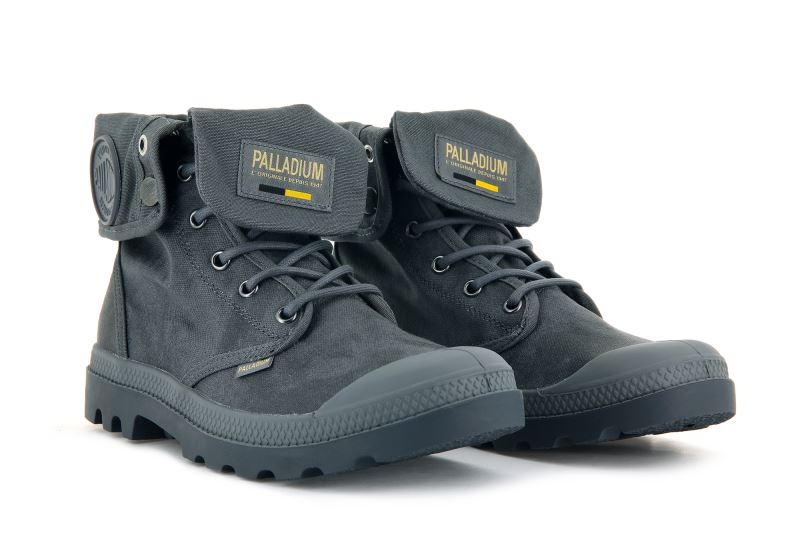 Palladium Pampa Baggy Wax Visoke Čizme Ženske Tamno Sive | LDtXGmMI