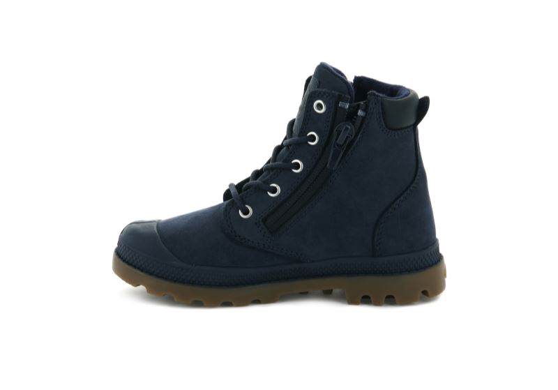 Palladium Pampa Hi Cuff Waterproof Vodootporne Čizme Dječje Indigo | uhz4Kfqb