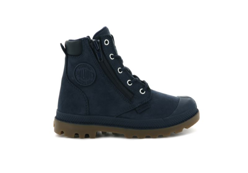 Palladium Pampa Hi Cuff Waterproof Vodootporne Čizme Dječje Indigo | uhz4Kfqb