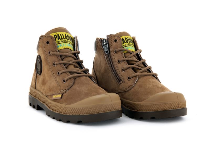 Palladium Pampa Hi Cuff Wp Oz Zimske Čizme Dječje Smeđe | 0bAda8My