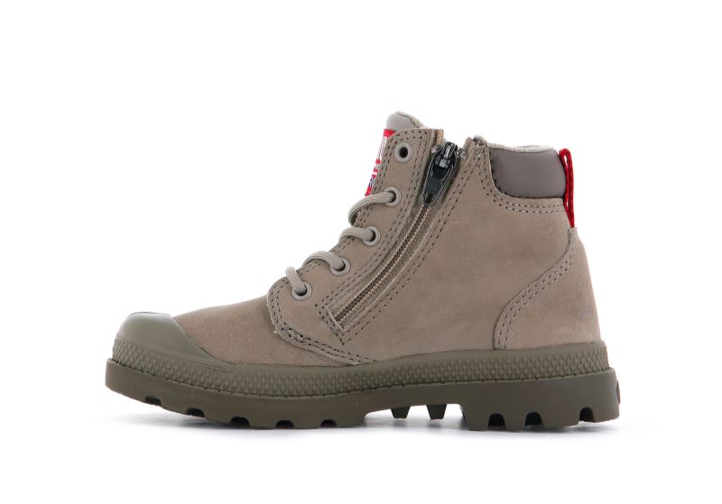 Palladium Pampa Hi Cuff Wp Oz Zimske Čizme Dječje Svijetlo Smeđe | J7i61dYw