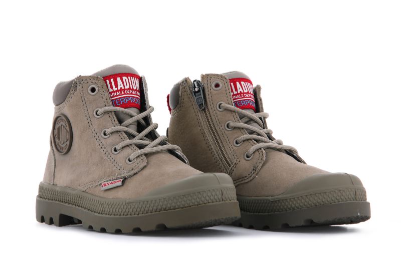 Palladium Pampa Hi Cuff Wp Oz Zimske Čizme Dječje Svijetlo Smeđe | J7i61dYw