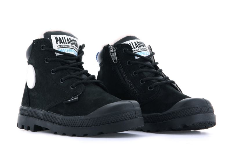 Palladium Pampa Hi Cuff Wps Oz Zimske Čizme Dječje Crne Crne | HoiAJ195