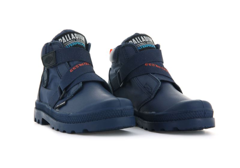 Palladium Pampa Hi Cuffstr Wp+ Čizme Dječje Indigo | 4m6ZN8XY