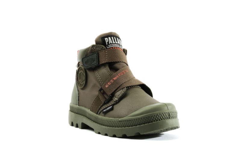 Palladium Pampa Hi Cuffstr Wp+ Čizme Dječje Tamno Maslinasto Zelene | 6Ju6yHzw