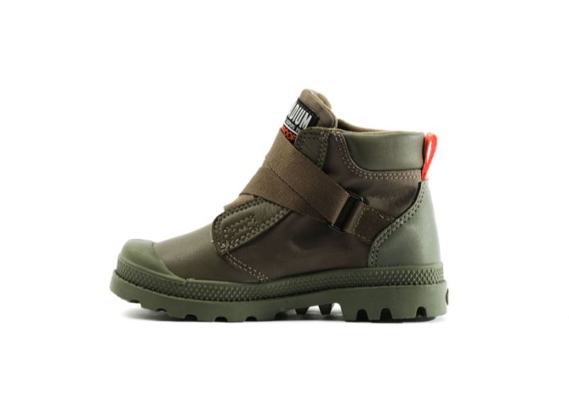 Palladium Pampa Hi Cuffstr Wp+ Čizme Dječje Tamno Maslinasto Zelene | 6Ju6yHzw