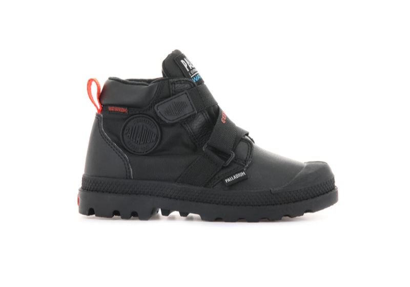 Palladium Pampa Hi Cuffstr Wp+ Čizme Dječje Crne Crne | IsP26DCe