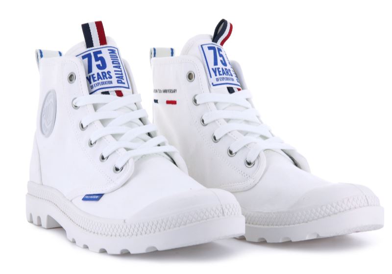 Palladium Pampa Hi Dare 75th Planinarske Cipele Muške Bijele | dhemQMKL