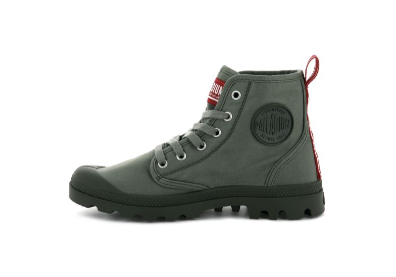 Palladium Pampa Hi Dare Planinarske Cipele Muške Tamno Maslinasto Zelene | y9u2YXTm