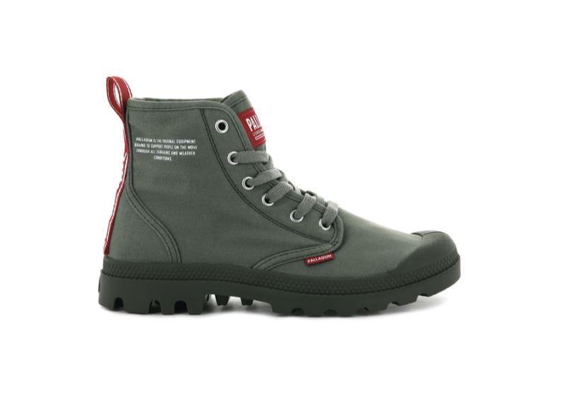 Palladium Pampa Hi Dare Planinarske Cipele Muške Tamno Maslinasto Zelene | y9u2YXTm