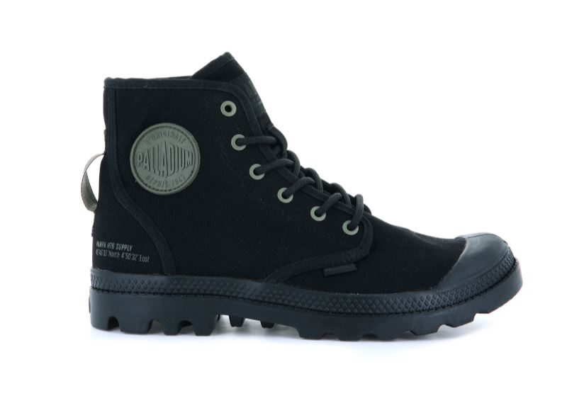 Palladium Pampa Hi Htg Supply Planinarske Cipele Ženske Crne Crne | NSqp67OS