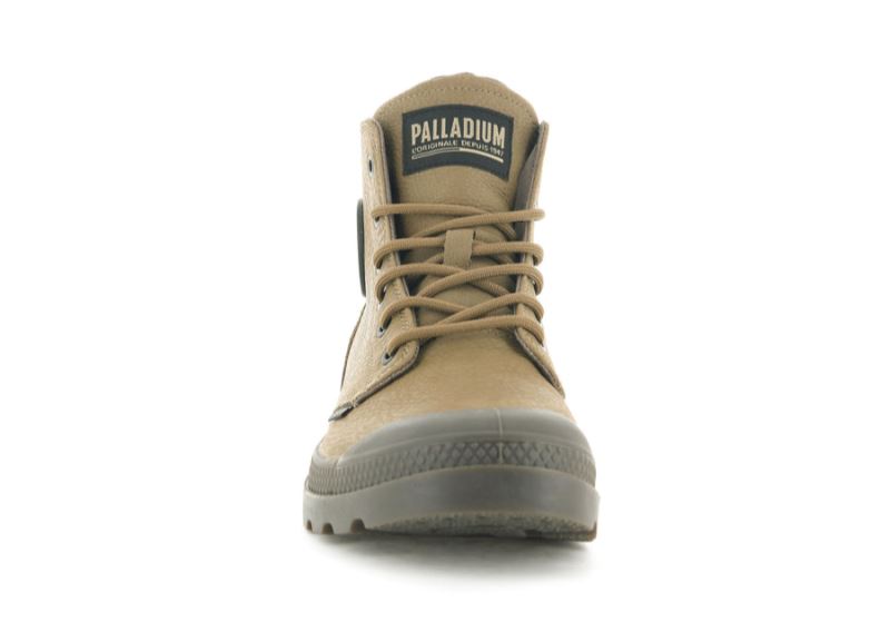 Palladium Pampa Hi Supply Koža Leather Boots Muške Smeđe | Strh7qNW