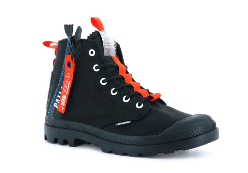 Palladium Pampa Hi Ticket To Earth Čizme Ženske Crne Crne | 6uykvjNt