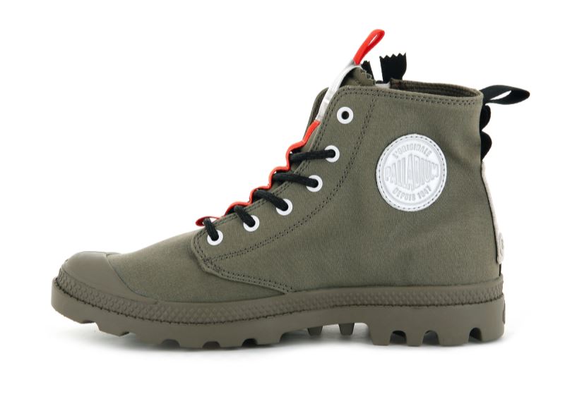 Palladium Pampa Hi Ticket To Earth Čizme Ženske Zelene | 8EGz27ep