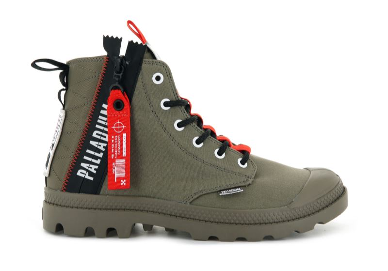 Palladium Pampa Hi Ticket To Earth Čizme Ženske Zelene | 8EGz27ep