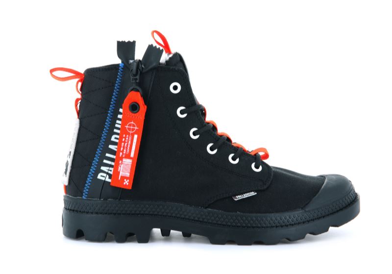 Palladium Pampa Hi Ticket To Earth Čizme Muške Crne Crne | QKysNi27