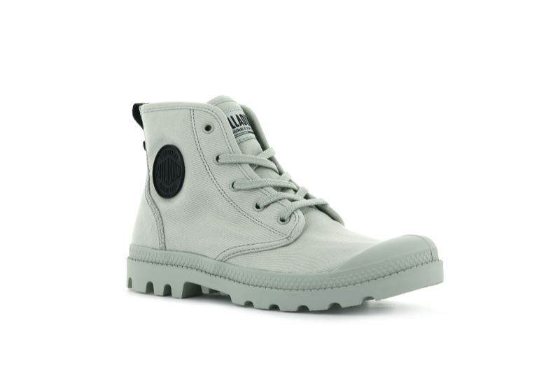 Palladium Pampa Hi Twill Čizme S Ortopedskom Petom Ženske Smeđe | 8Ztief23