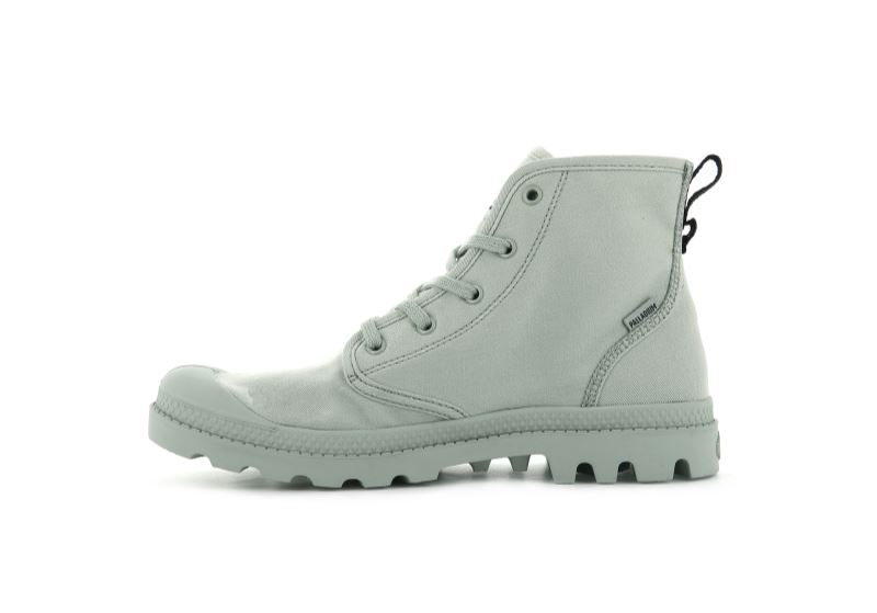 Palladium Pampa Hi Twill Čizme S Ortopedskom Petom Ženske Smeđe | 8Ztief23