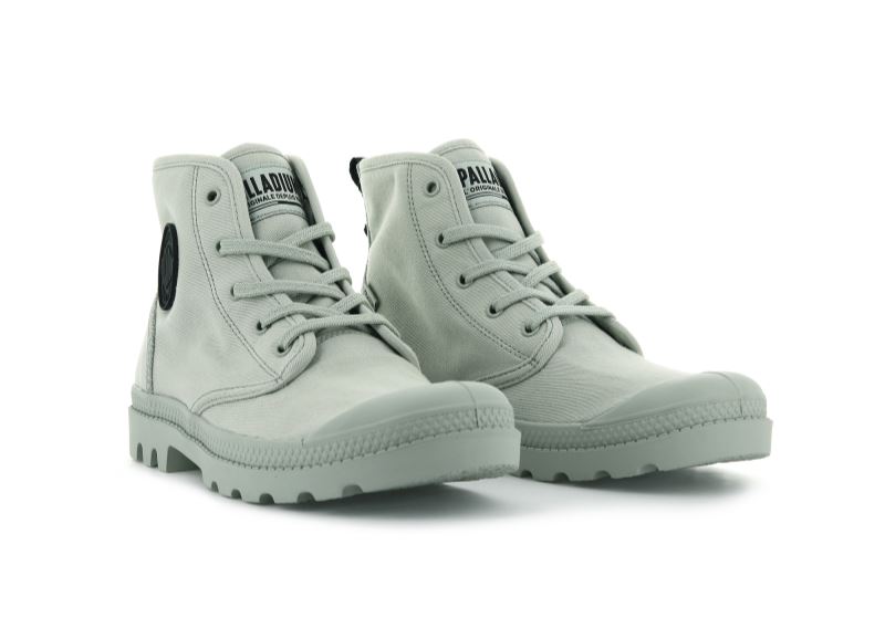 Palladium Pampa Hi Twill Čizme S Ortopedskom Petom Ženske Smeđe | 8Ztief23