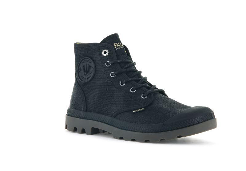 Palladium Pampa Hi Wax Čizme Muške Crne | llCiIO3X