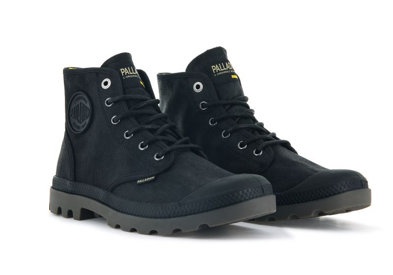 Palladium Pampa Hi Wax Čizme Muške Crne | llCiIO3X