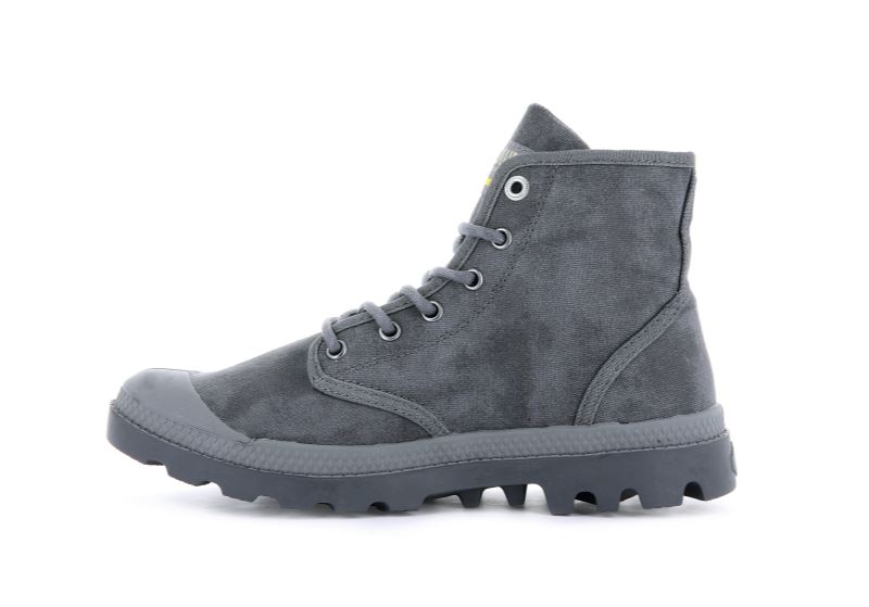 Palladium Pampa Hi Wax Čizme Muške Tamno Sive | fNPckwEe