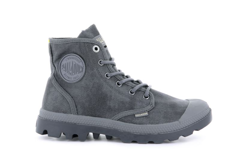 Palladium Pampa Hi Wax Čizme Muške Tamno Sive | fNPckwEe