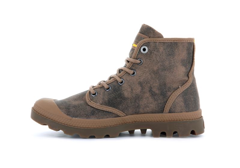 Palladium Pampa Hi Wax Čizme Ženske Smeđe | SYXk4rq3