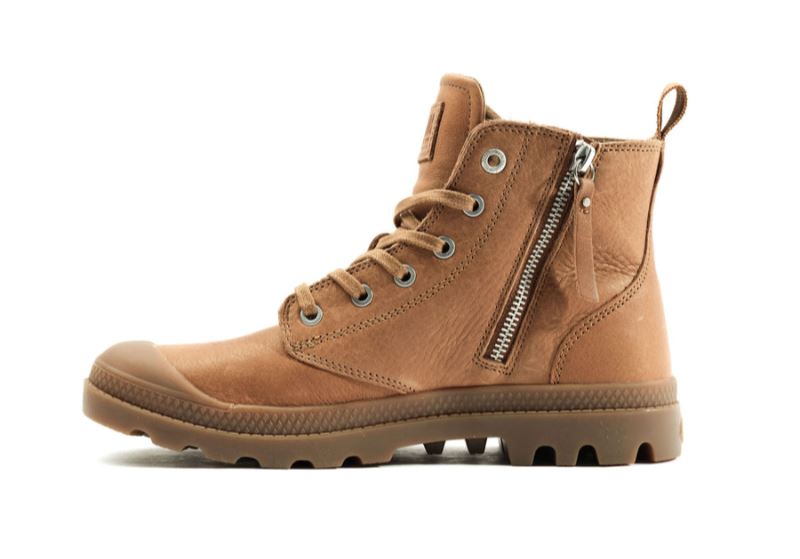 Palladium Pampa Hi Zip Lth Ess Čizme Muške Smeđe | Pu3cKHjr