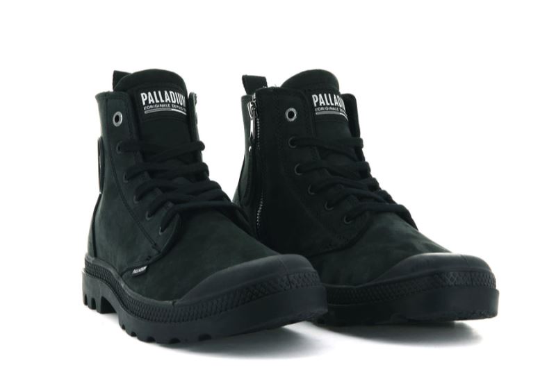 Palladium Pampa Hi Zip Nbk Čizme Muške Crne Crne | MXko8EzK