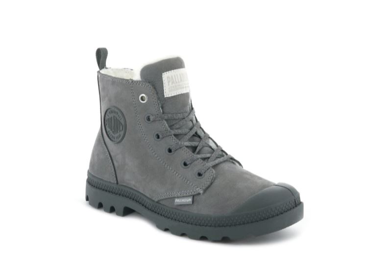 Palladium Pampa Hi Zip Wl Zimske Čizme Ženske Tamno Sive | 7OQLQXIq