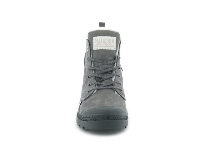 Palladium Pampa Hi Zip Wl Zimske Čizme Ženske Tamno Sive | 7OQLQXIq