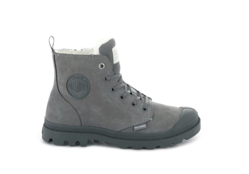 Palladium Pampa Hi Zip Wl Zimske Čizme Ženske Tamno Sive | 7OQLQXIq