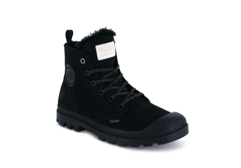 Palladium Pampa Hi Zip Wl Zimske Čizme Ženske Crne Crne | LVek7JKY